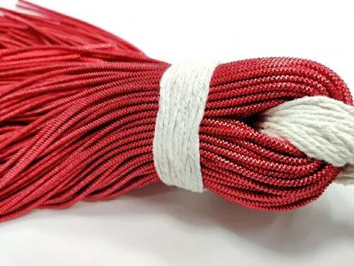 Polyester Red Zari Thread, For Handicraft Work