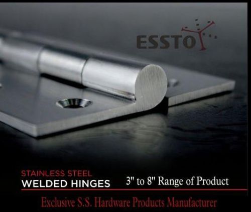Polished ESSTO SS Door Hinges, Length : 5inch