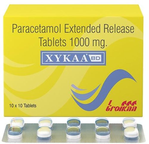 Extended Release Paracetamol 1000mg Tablets, Grade : Medicine Grade