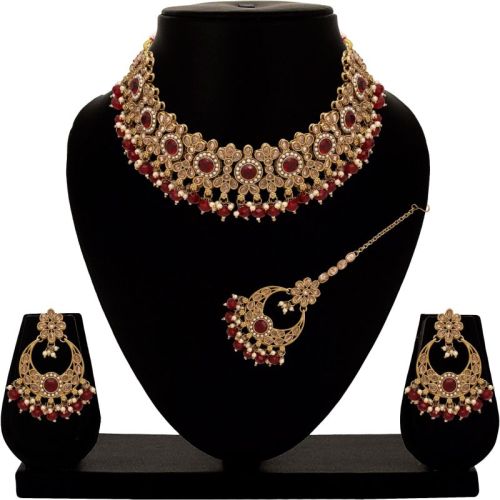 Classic Pearl Circle Reverse Ad Choker Set