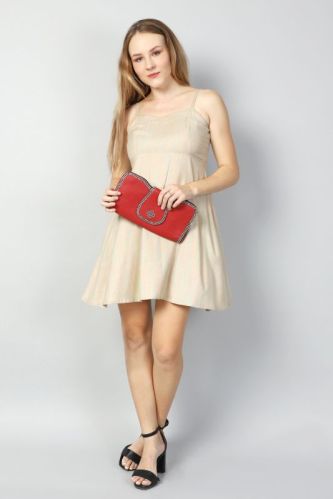 Ladies Strappy A Line Dress, Packaging Type : Packet