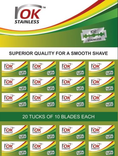 OK Stainless Steel Razor Blades For Shaving