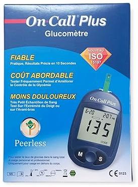 On Call Plus Glucometer With 10 FREE Strips