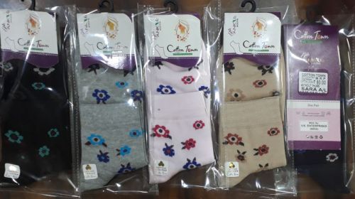 Cotton Ladies Socks, Color : Multicolors