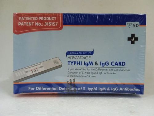 J. Mitra Typhi IgM IgG Card For Hospital