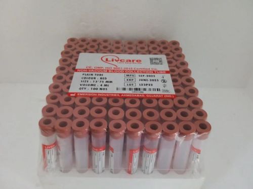 Livcare Double Cap Clot Activator Tube For Laboratory