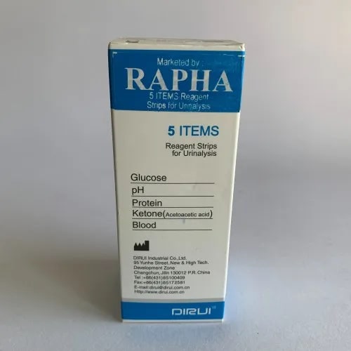 Rapha Uristix 5 Para Strips For Clinical, Hospital