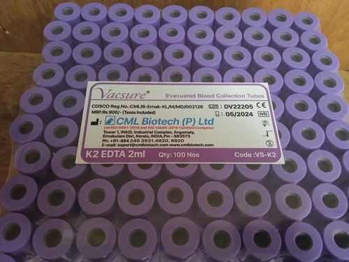 CML Biotech Vacutainer K2 EDTA Tube