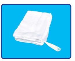 Pure Cotton Mopping Pads, Color : White