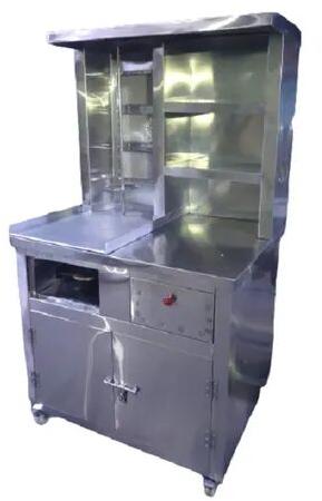 Yuaan Stainless Steel Shawarma Machine With Counter For Commercial Kitchens