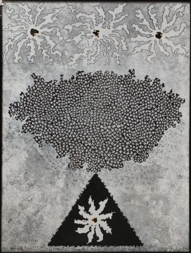 Acrylic Volcano Painting For Wall Decoration, Home Decoration, Lobby Areas Office Decoration