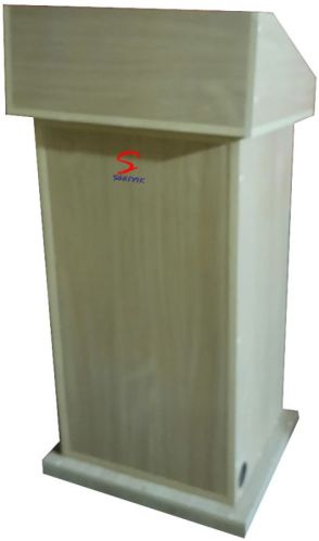 Teak Polish Wooden Lectern Stand (sp-558) For Auditorium, Halls, Colleges, Offices, School