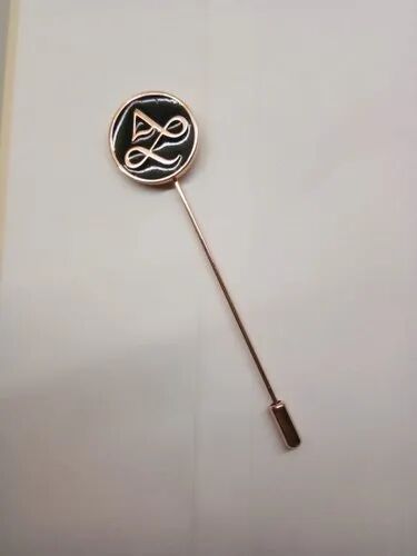 Polished Brass Coat Lapel Pin For School, College, Seminar