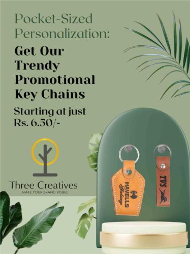 Printed Polished Rubber Promotional Keychains