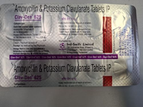 Amoxicillin and Clavulanate Tablets For Pharmaceuticals, Clinical, Personal, Hospital