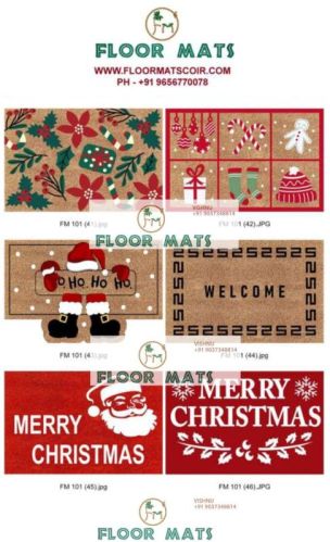 Printed Coir Door Mats, Technics : Yarn Dyed, Handloom
