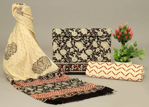 Abaya Natural Printed Fabric Indian Cotton For Garments Making