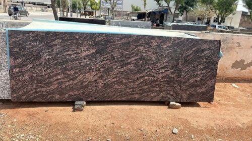 Rough-Rubbing Himalayan Brown Granite Slab