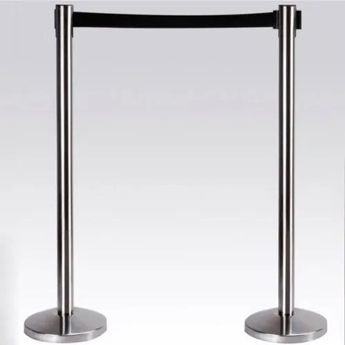 Stainless Steel Que Manager, Rope Material : Nylon for Crowd Control