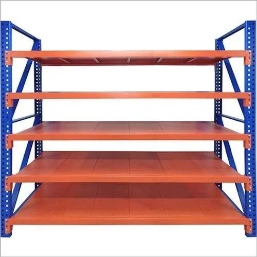 Color Coated Mild Steel Industrial Storage Rack, Shape : Rectangular