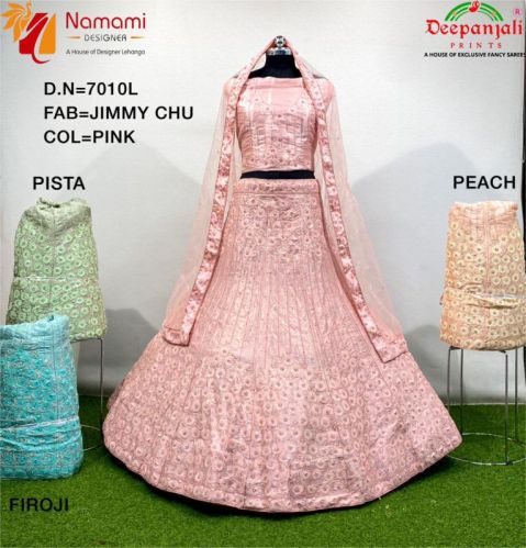 Jimmy Chu Pink Lehenga Choli