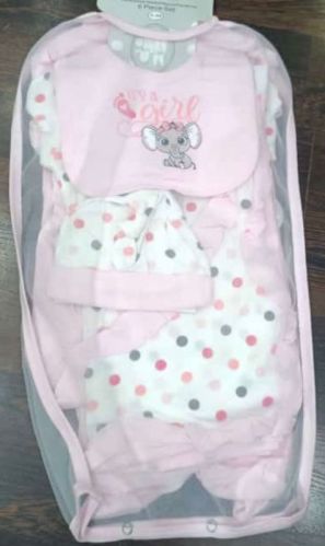 Pink Newborn Baby Gift Set, Technics : Machine Made