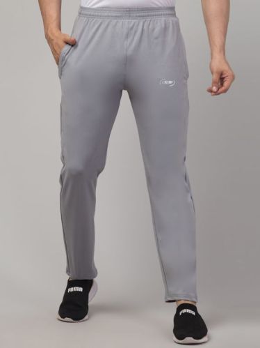 Cotton Plain Taiwan Lycra Grey Mens Track Pants Walking Wear