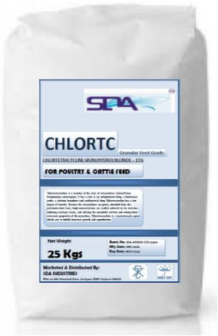 Natural Powder Chlortetracycline For Animal Food