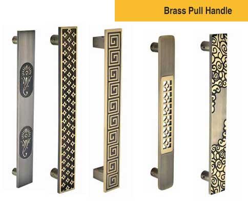 Polished Brass Pull Handles For Door Fitting