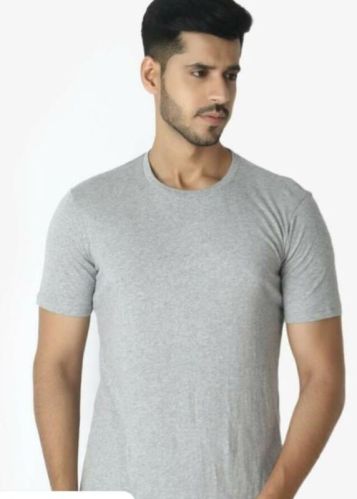 Plain Cotton Mens Round Neck T-shirt, Packaging Type : Individual
