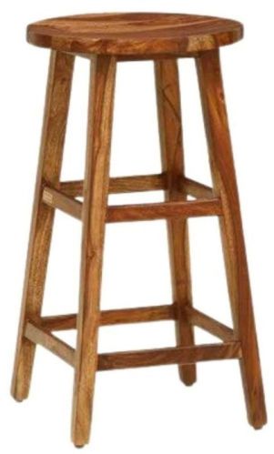 Polished Wooden Bar Stool, Color : Brown