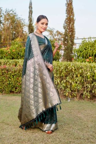 Ynf Pure Kanjivaram Designer Wedding Sarees, Gender : Women