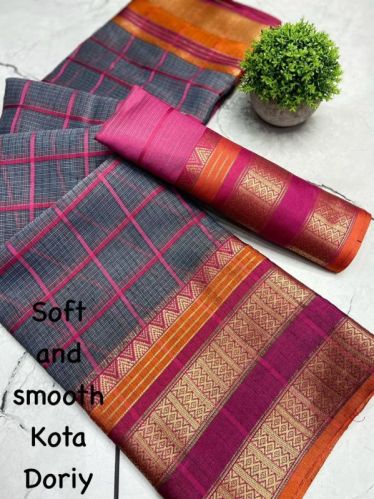 Ynf Ladies Cotton Saree, Color : 9 Colour