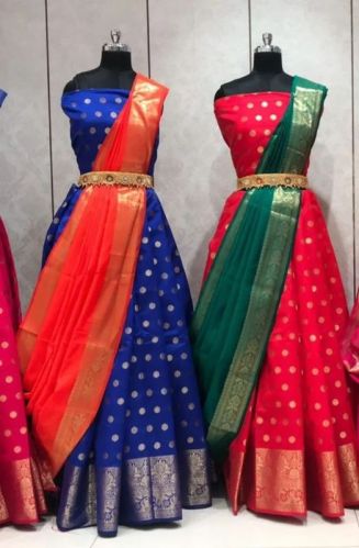 Ladies Half And Half Saree, Speciality : Dry Cleaning