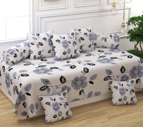 Cotton Printed Diwan Set For Living Room
