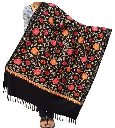 Embroidered Woolen Shawls, Gender : Female