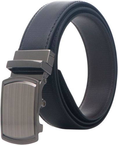 KARA Reversible Autolock Buckle Belt For Men - Faux Leather Black and Brown Dual Color Casual Belt