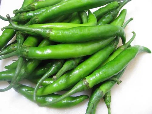 Organic Green Chilli For Cooking