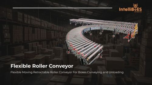 Mild Steel Flexible Roller Conveyor For Industrial