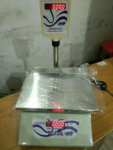 Barrick Stainless Steel Table Top Weighing Scale, Display Type : Digital