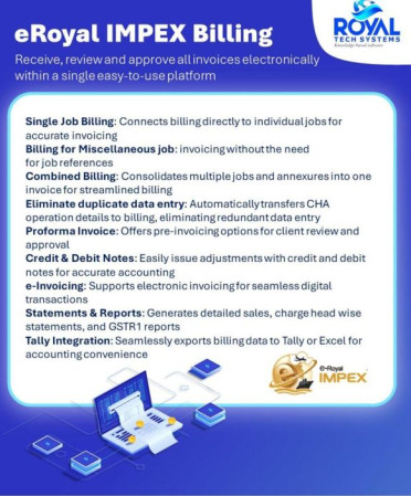 E-royal Impex Billing Software