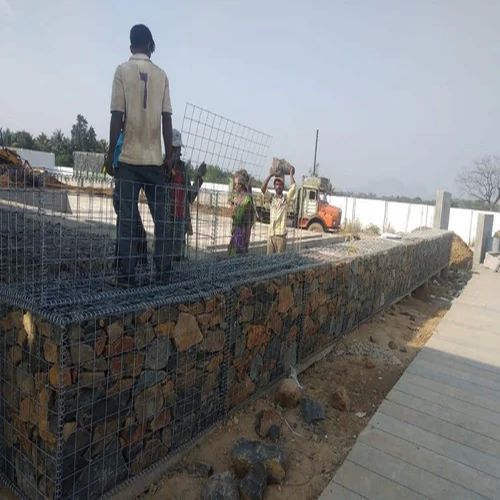 Steel Gabion Box For Use Making Wall Of Stone