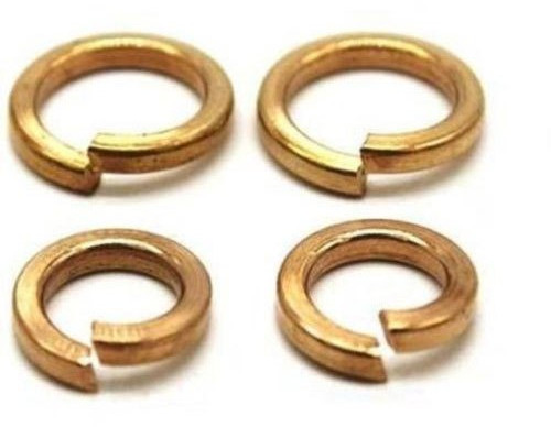 Brass Spring Washer, Shape : Round