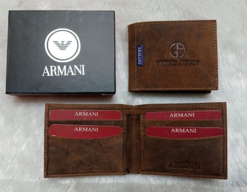 Mens Armani Leather Wallets, Technics : Machine Made