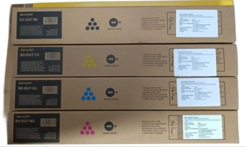 Sharp MX-61At CMYK Toner Set For Printers Use