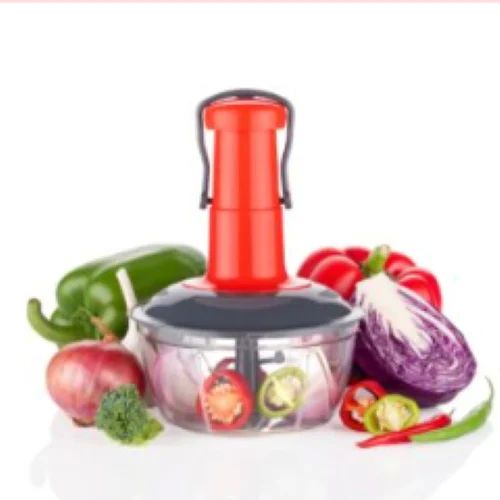 Plastic 1000 Ml Push Chopper For Kitchen Use