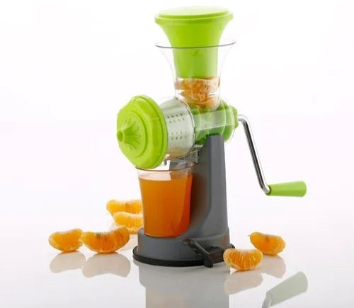 Plasitc 17 Grm Hand Operated Plastic Juicer, Color : Green