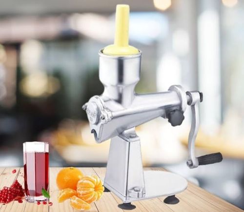 Manual Aluminum Juicer, Color : Silver