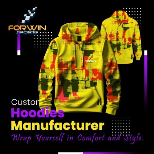 Printed Branded Fabric Custom Hoodies Daily Wear