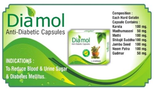 Herbal Diamol Capsules For Human Consumption